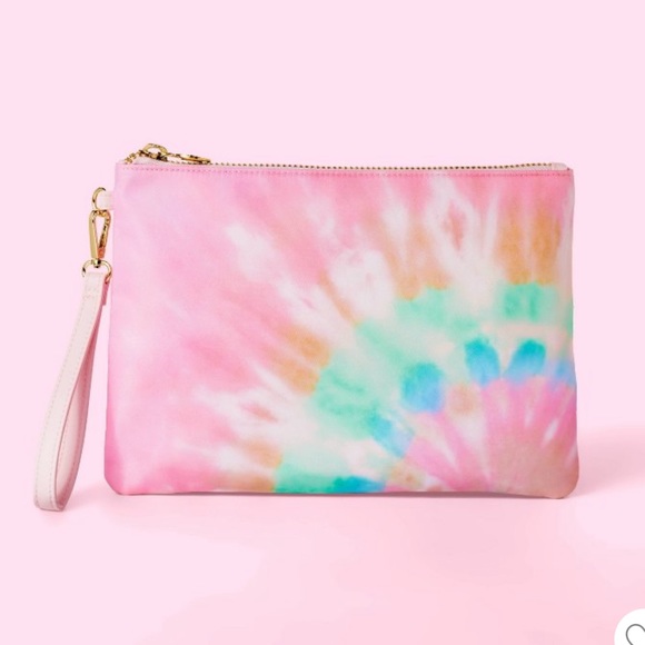 New STONEY CLOVER LANE X Target Tie Dyed Pouch Makeup Bag - Picture 1 of 3